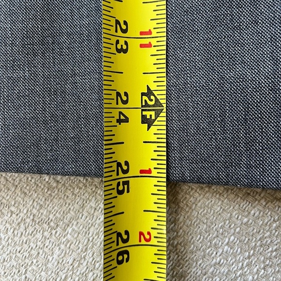 Theory Jacket Women’s 0 Gray Wool Blazer Donelly Jacket with Black Rib Trim - Picture 8 of 8